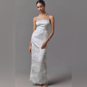 Reformation Frankie Silk Maxi Dress in Idyllic NEW